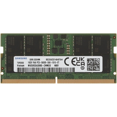 Оперативная память 16Gb SO-DIMM DDR5 SEC (PC5-38400, 5600, CL40) 1.1V (M425R2GA3BB0-CWM)
Оперативная память 16Gb SO-DIMM DDR5 SEC (PC5-38400, 5600, CL40) 1.1V (M425R2GA3BB0-CWM)