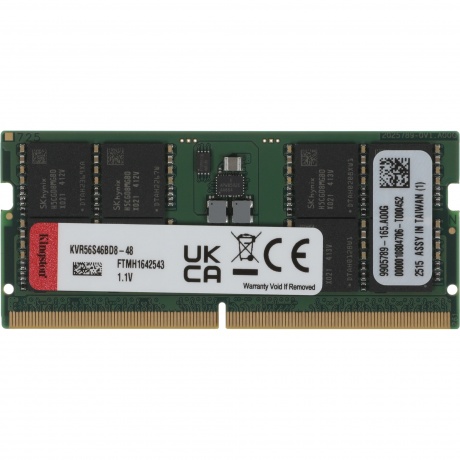 Память оперативная Kingston DDR5 48GB 5600MHz Valueram RTL (KVR56S46BD8-48)
Память оперативная Kingston DDR5 48GB 5600MHz Valueram RTL (KVR56S46BD8-48)