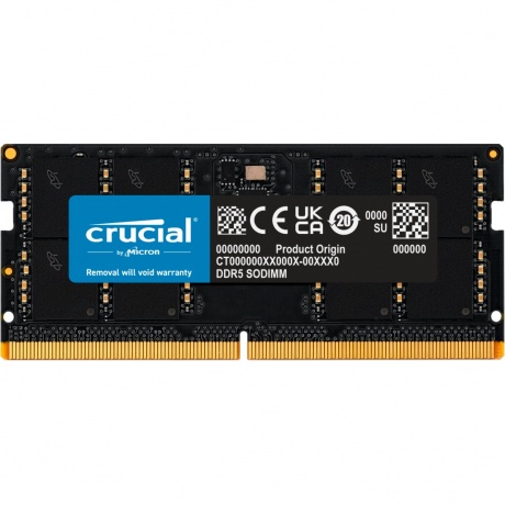 Память оперативная Crucial 32GB DDR5 SODIMM (CT32G48C40S5)
Память оперативная Crucial 32GB DDR5 SODIMM (CT32G48C40S5)