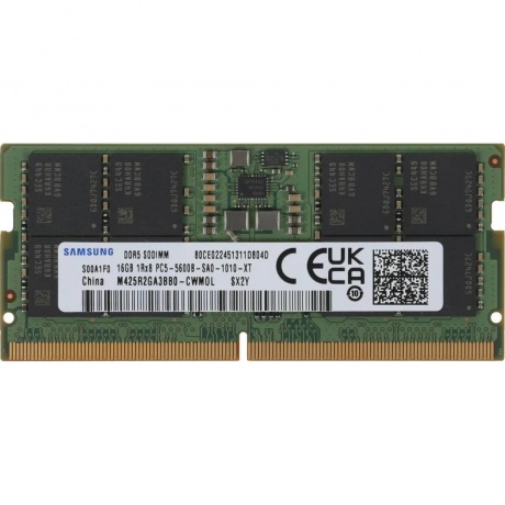 Оперативная память Samsung 16Gb SO-DIMM DDR5 PC5-38400, 5600, CL40 M425R2GA3EB0-CWM
Оперативная память Samsung 16Gb SO-DIMM DDR5 PC5-38400, 5600, CL40 M425R2GA3EB0-CWM