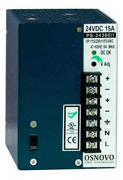 Блок питания Osnovo PS-24360/I
Блок питания Osnovo PS-24360/I