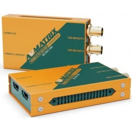 Конвертер AVMATRIX SC1221-12G 4K60 HDMI2.0 в 12G-SDI
Конвертер AVMATRIX SC1221-12G 4K60 HDMI2.0 в 12G-SDI