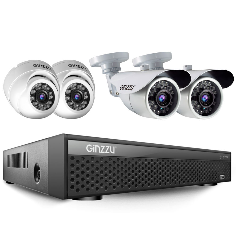 Комплект видеонаблюдения Ginzzu HK-447D, Белый;черный
Комплект видеонаблюдения Ginzzu HK-447D, Белый;черный