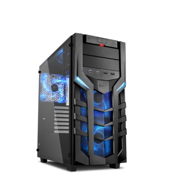 Корпус Sharkoon DG7000-G blue led черный
Корпус Sharkoon DG7000-G blue led черный