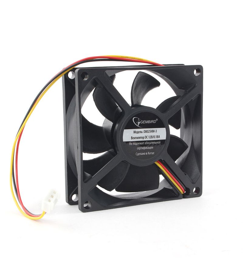 Вентилятор для корпуса Gembird D8025HM-3
Вентилятор для корпуса Gembird D8025HM-3