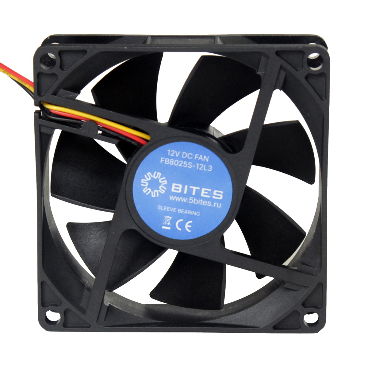 Вентилятор для корпуса 5bites 80mm (FB8025S-12L3)
Вентилятор для корпуса 5bites 80mm (FB8025S-12L3)