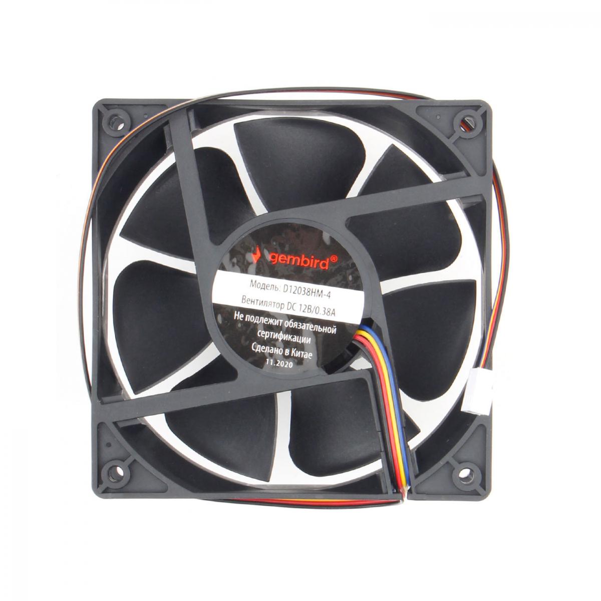 Вентилятор для корпуса Gembird 120mm (D12038HM-4)
Вентилятор для корпуса Gembird 120mm (D12038HM-4)
