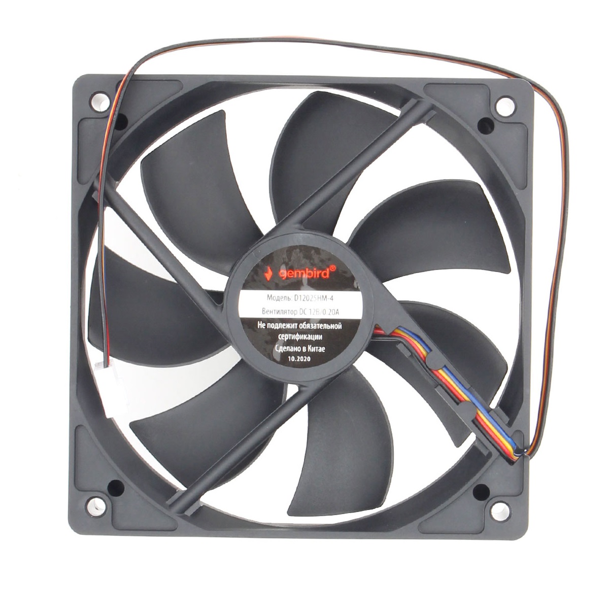 Вентилятор для корпуса Gembird 120mm (D12025HM-4)
Вентилятор для корпуса Gembird 120mm (D12025HM-4)