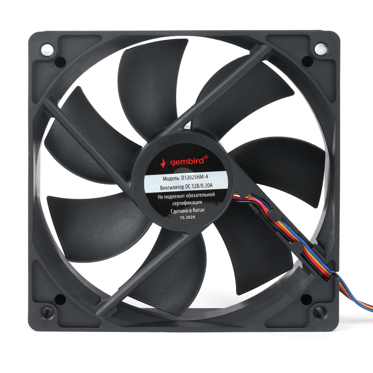 Вентилятор для корпуса Gembird 120x120x25mm (D12025SM-4)
Вентилятор для корпуса Gembird 120x120x25mm (D12025SM-4)