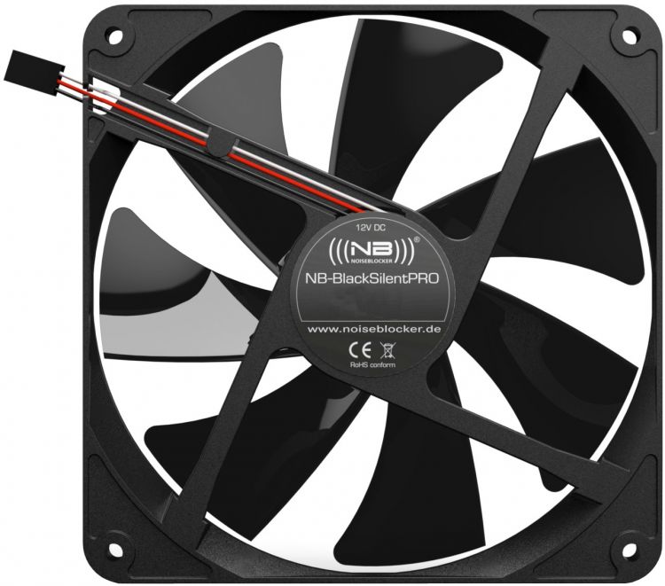 Вентилятор для корпуса Noiseblocker BlackSilentPRO PK-3
Вентилятор для корпуса Noiseblocker BlackSilentPRO PK-3