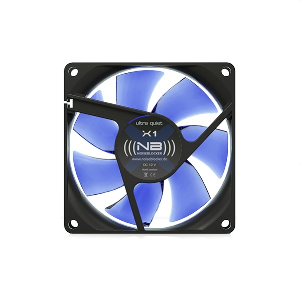 Вентилятор для корпуса Noiseblocker BlackSilentFan X-1
Вентилятор для корпуса Noiseblocker BlackSilentFan X-1