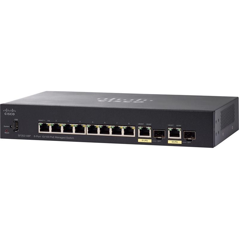 Коммутатор Cisco SF352-08MP-K9-EU
Коммутатор Cisco SF352-08MP-K9-EU