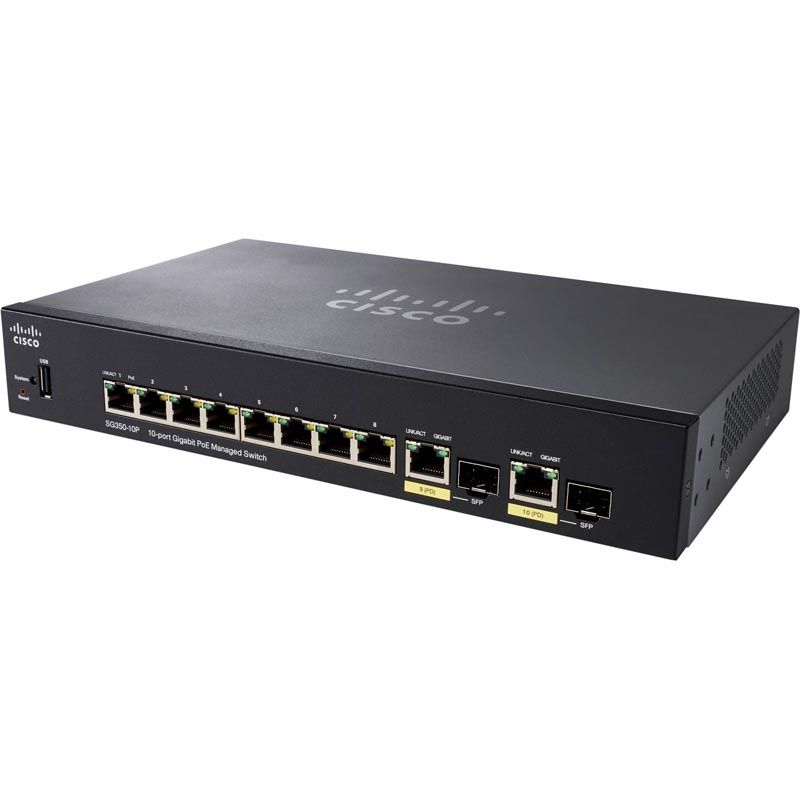 Коммутатор Cisco SG350-10P-K9-EU
Коммутатор Cisco SG350-10P-K9-EU