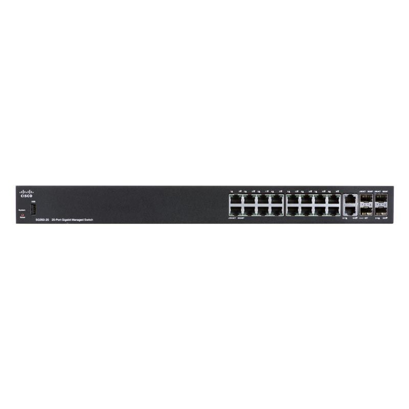 Коммутатор Cisco SG350-20-K9-EU
Коммутатор Cisco SG350-20-K9-EU
