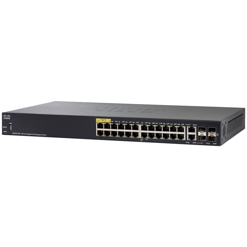 Коммутатор Cisco SG350-28P-K9-EU
Коммутатор Cisco SG350-28P-K9-EU