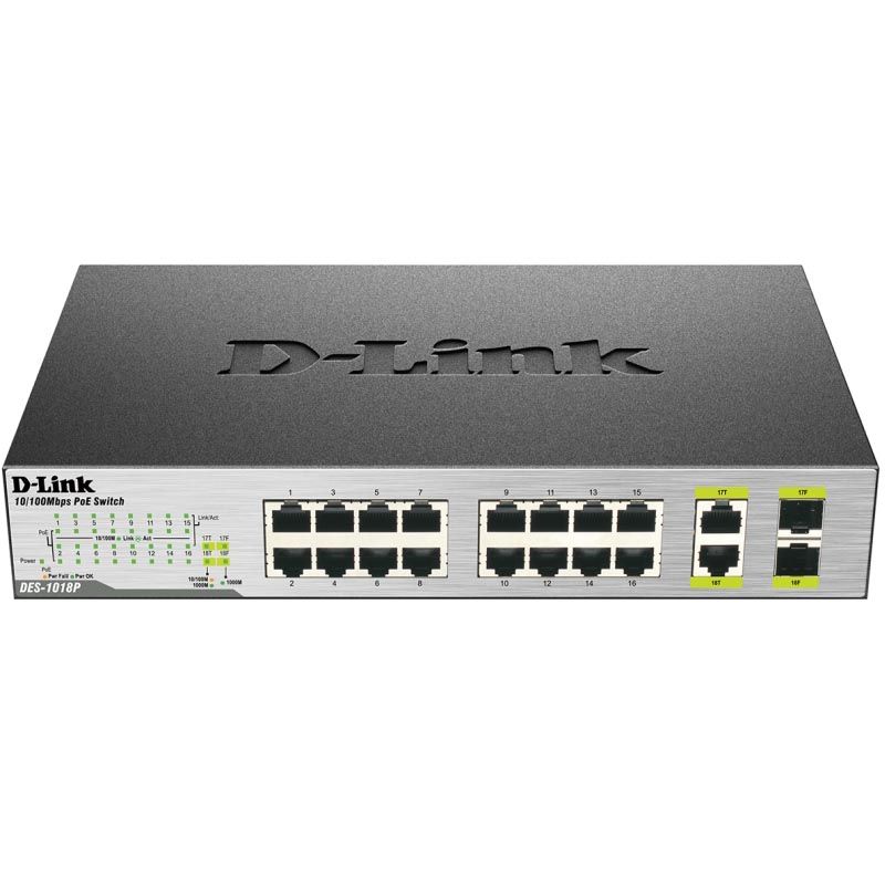Коммутатор D-Link DES-1018P/A2A
Коммутатор D-Link DES-1018P/A2A