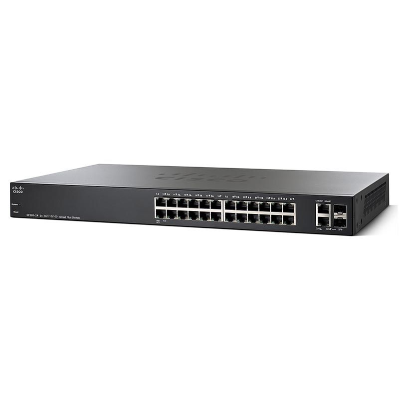 Коммутатор Cisco SF220-24-K9-EU
Коммутатор Cisco SF220-24-K9-EU