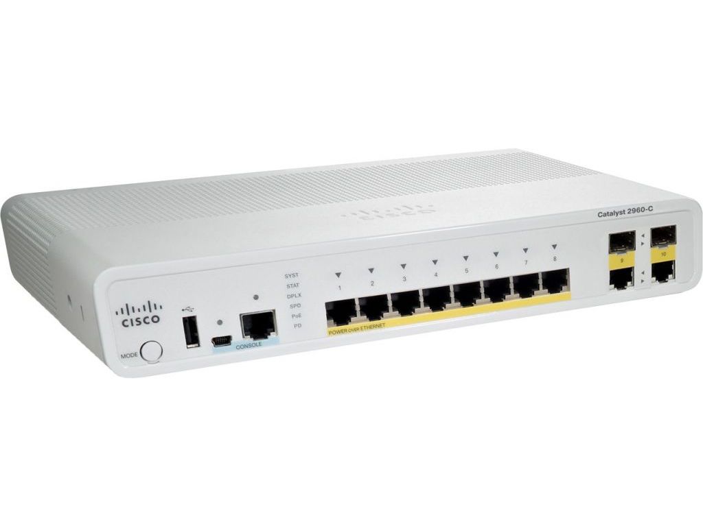 Коммутатор Cisco Catalyst WS-C2960C-8PC-L
Коммутатор Cisco Catalyst WS-C2960C-8PC-L