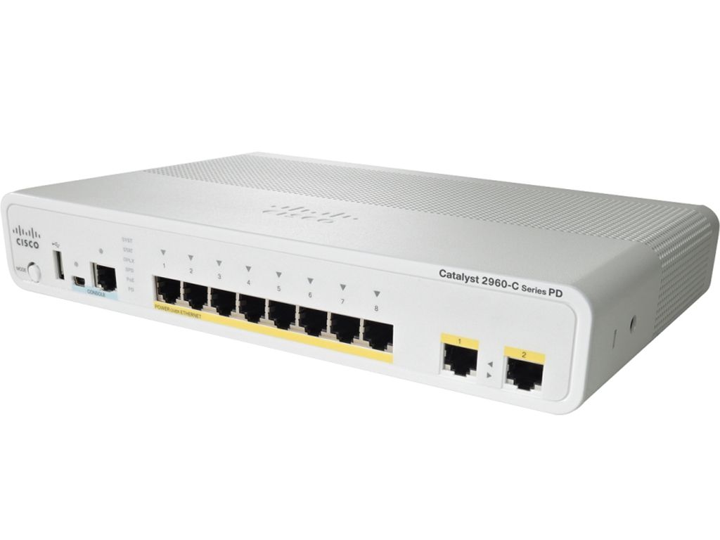 Коммутатор Cisco Catalyst WS-C2960CPD-8TT-L
Коммутатор Cisco Catalyst WS-C2960CPD-8TT-L