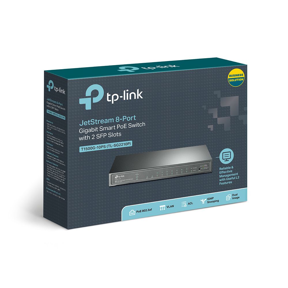 Коммутатор TP-Link T1500G-10PS
Коммутатор TP-Link T1500G-10PS