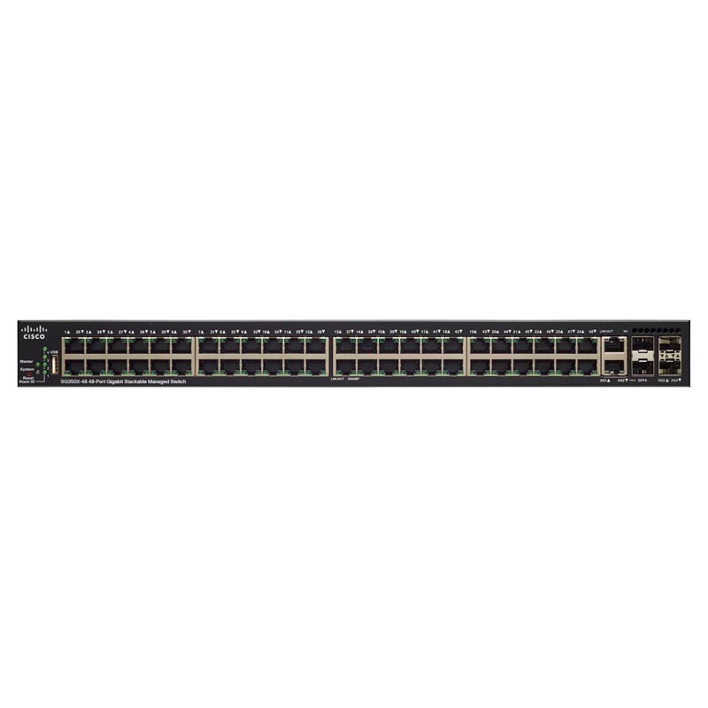 Коммутатор Cisco SG350X-48P-K9-EU
Коммутатор Cisco SG350X-48P-K9-EU