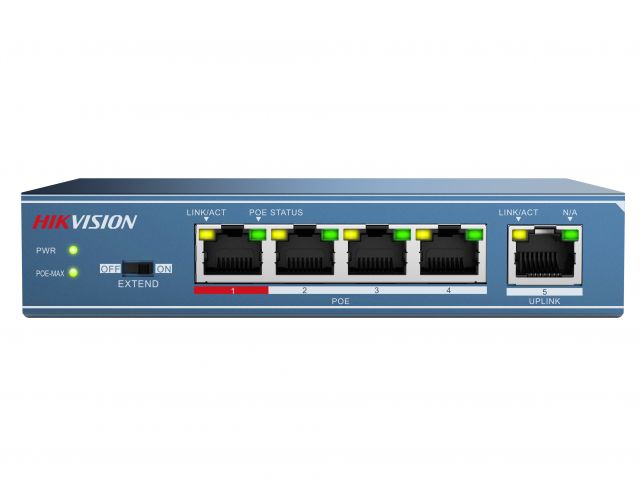 Коммутатор HikVision DS-3E0105P-E 4PoE
Коммутатор HikVision DS-3E0105P-E 4PoE