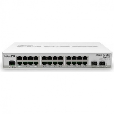 Коммутатор MikroTik CRS326-24G-2S+IN
Коммутатор MikroTik CRS326-24G-2S+IN
