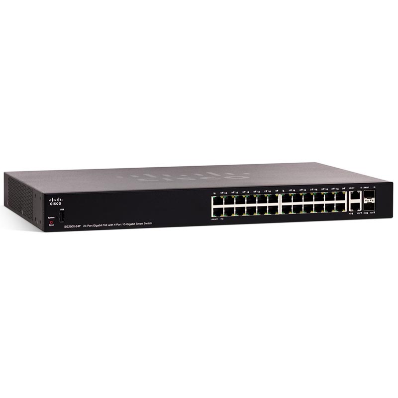 Коммутатор Cisco SG250X-24-K9-EU
Коммутатор Cisco SG250X-24-K9-EU