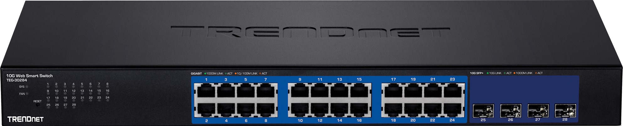 Коммутатор TRENDnet TEG-30284
Коммутатор TRENDnet TEG-30284