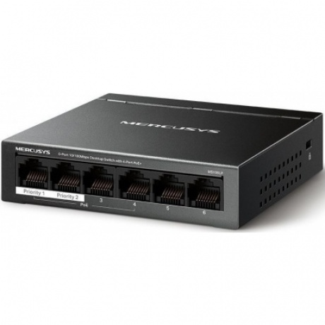 Коммутатор Mercusys MS106LP
Коммутатор Mercusys MS106LP