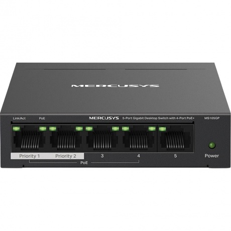 Коммутатор Mercusys MS105GP
Коммутатор Mercusys MS105GP