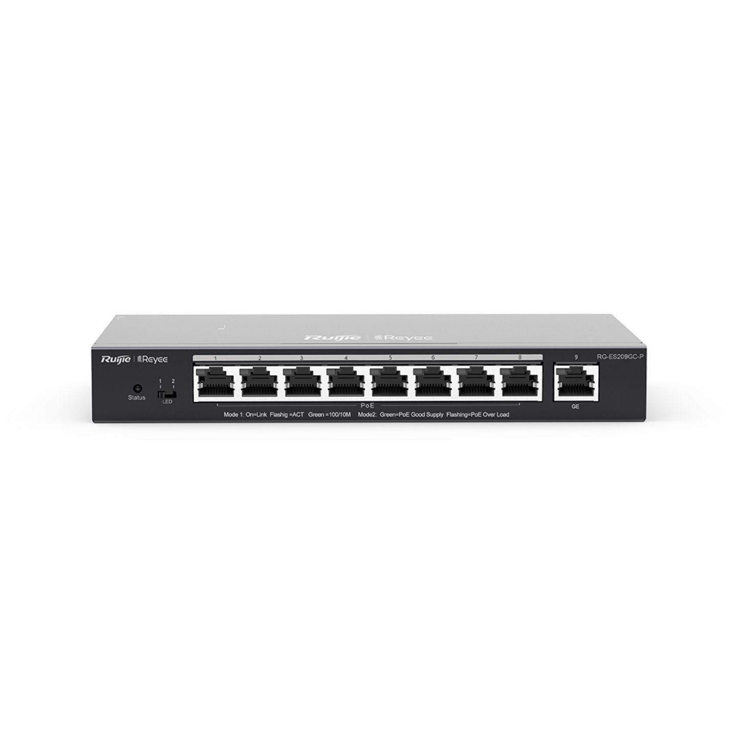 Коммутатор Ruijie Reyee 9-Port RG-ES209GC-P
Коммутатор Ruijie Reyee 9-Port RG-ES209GC-P