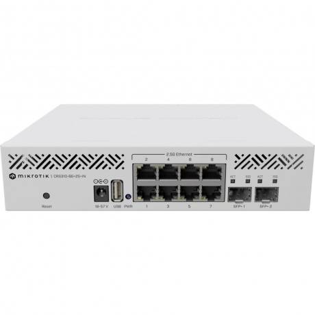 Коммутатор MikroTik CRS310-8G+2S+IN
Коммутатор MikroTik CRS310-8G+2S+IN