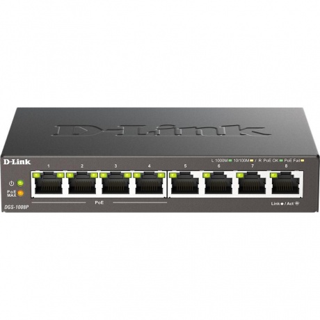 Коммутатор D-Link DGS-1008P/F3A
Коммутатор D-Link DGS-1008P/F3A
