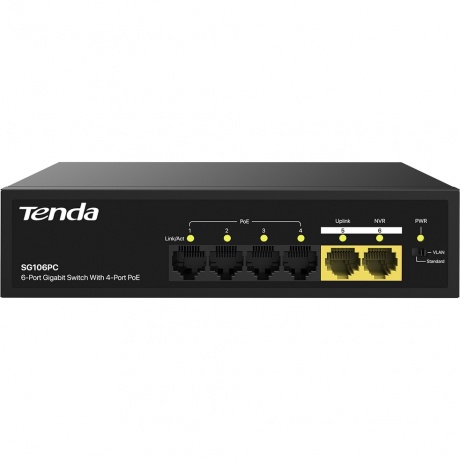 Коммутатор TENDA SG106PC
Коммутатор TENDA SG106PC