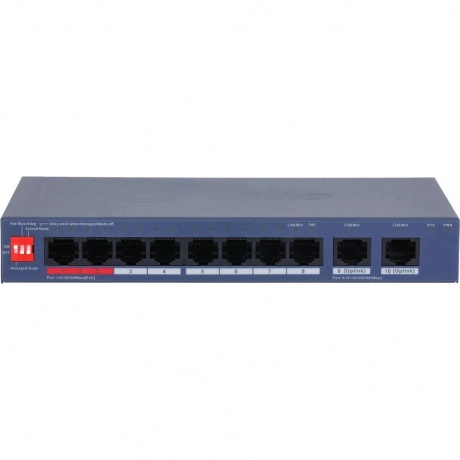 Коммутатор Dahua DH-CS4010-8ET2GT-110 (L2) 8x100Мбит/с 2x1Гбит/с 8PoE 110W управляемый
Коммутатор Dahua DH-CS4010-8ET2GT-110 (L2) 8x100Мбит/с 2x1Гбит/с 8PoE 110W управляемый