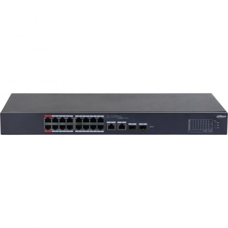 Коммутатор Dahua DH-CS4218-16ET-190 (L2) 16x100Мбит/с 2x1Гбит/с 2xКомбо(1000BASE-T/SFP) 2SFP 16PoE 190W управляемый
Коммутатор Dahua DH-CS4218-16ET-190 (L2) 16x100Мбит/с 2x1Гбит/с 2xКомбо(1000BASE-T/SFP) 2SFP 16PoE 190W управляемый