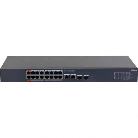 Коммутатор Dahua DH-CS4220-16GT-190 16x100Мбит/с 2x1Гбит/с 2xКомбо(1000BASE-T/SFP) 2SFP 16PoE 190W управляемый
Коммутатор Dahua DH-CS4220-16GT-190 16x100Мбит/с 2x1Гбит/с 2xКомбо(1000BASE-T/SFP) 2SFP 16PoE 190W управляемый