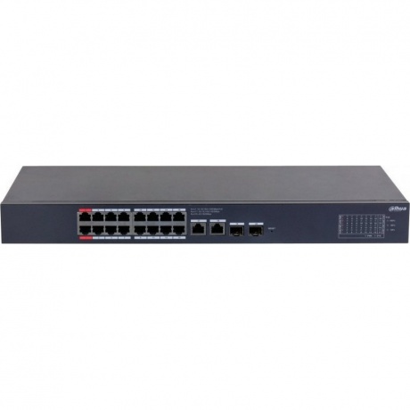 Коммутатор Dahua DH-CS4220-16GT-240 (L2) 16x100Мбит/с 2x1Гбит/с 2xКомбо(1000BASE-T/SFP) 16PoE 265W управляемый
Коммутатор Dahua DH-CS4220-16GT-240 (L2) 16x100Мбит/с 2x1Гбит/с 2xКомбо(1000BASE-T/SFP) 16PoE 265W управляемый