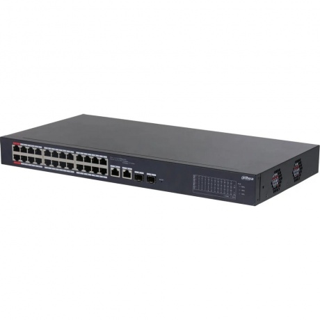 Коммутатор Dahua DH-CS4226-24ET-375 (L2) 24x100Мбит/с 2xКомбо(1000BASE-T/SFP) 2SFP 24PoE 375W управляемый
Коммутатор Dahua DH-CS4226-24ET-375 (L2) 24x100Мбит/с 2xКомбо(1000BASE-T/SFP) 2SFP 24PoE 375W управляемый
