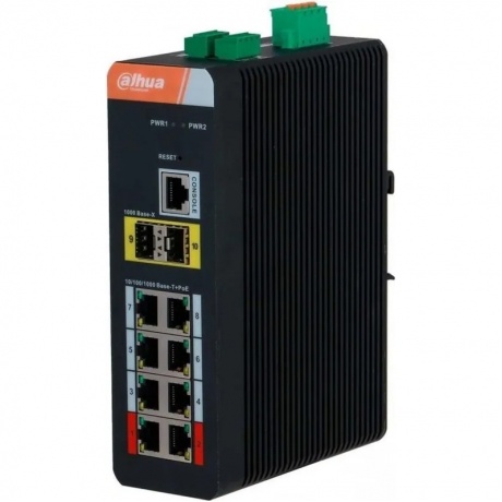 Коммутатор Dahua DH-IS4210-8GT-120 (L2) 8x1Гбит/с 2SFP 8PoE 120W управляемый
Коммутатор Dahua DH-IS4210-8GT-120 (L2) 8x1Гбит/с 2SFP 8PoE 120W управляемый