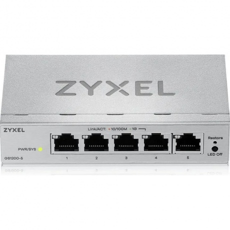 Коммутатор Zyxel GS1200-5HPv3 (GS1200-5HPV3-EU0101F)
Коммутатор Zyxel GS1200-5HPv3 (GS1200-5HPV3-EU0101F)