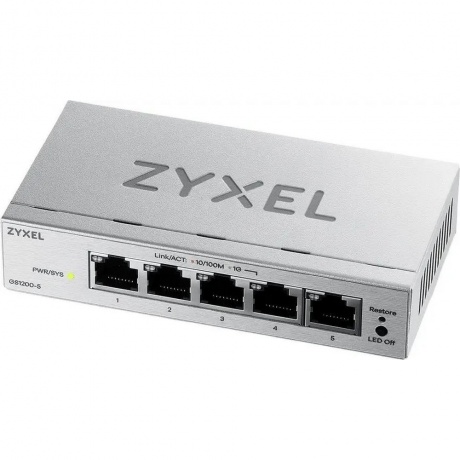 Коммутатор Zyxel GS1200-5v3 (GS1200-5V3-EU0101F)
Коммутатор Zyxel GS1200-5v3 (GS1200-5V3-EU0101F)