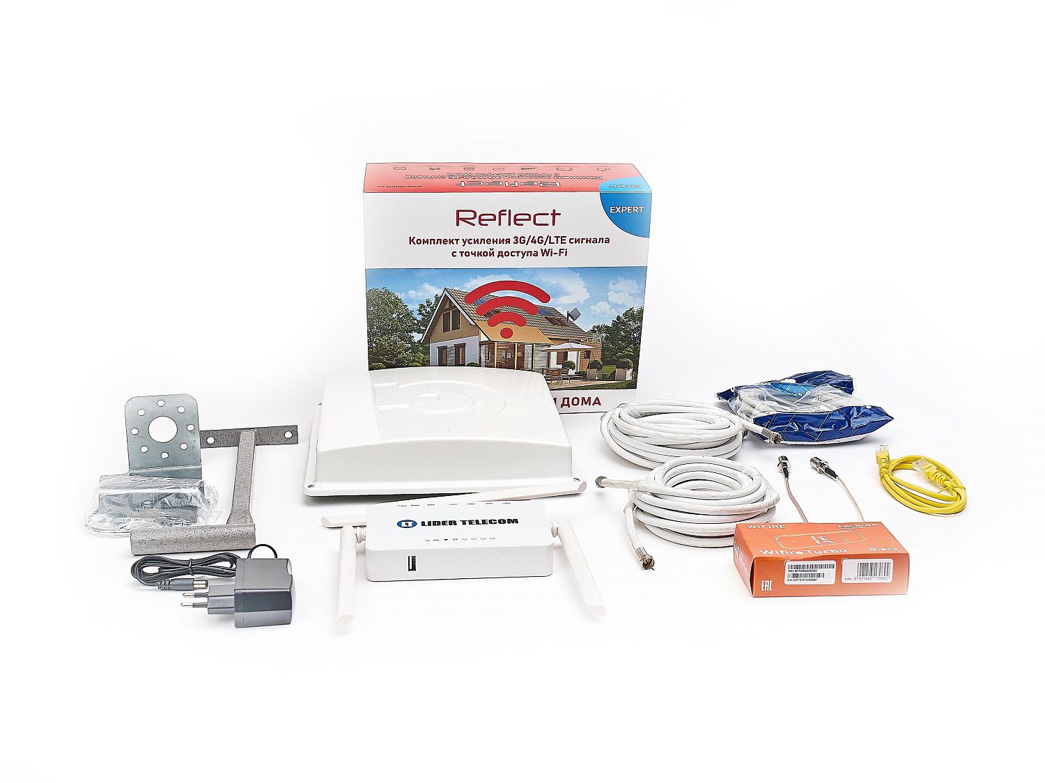 Усилитель сигнала Reflect Expert 3G/4G/LTE (Интернет, раздача Wi-Fi)
Усилитель сигнала Reflect Expert 3G/4G/LTE (Интернет, раздача Wi-Fi)