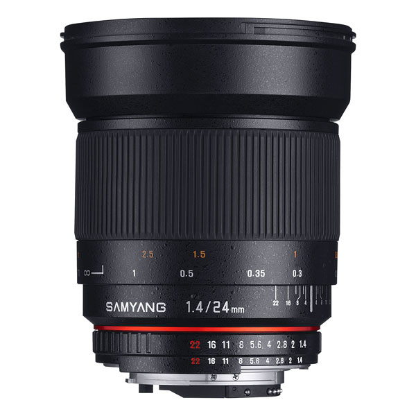 Объектив SAMYANG MF 24mm f/1.4 ED AS UMC SONY E
Объектив SAMYANG MF 24mm f/1.4 ED AS UMC SONY E