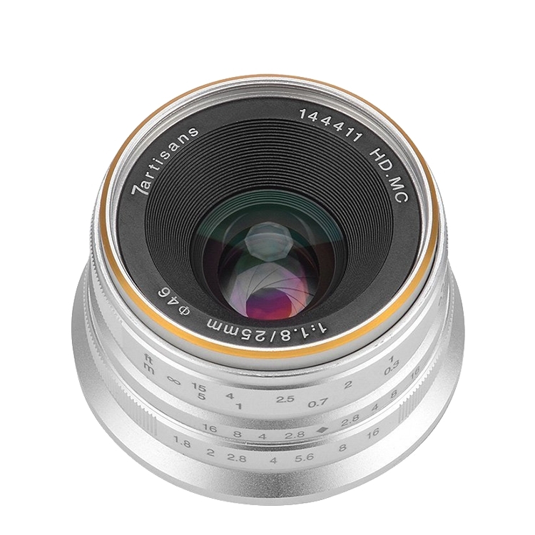 Объектив 7artisans E-Mount 25mm f/1.8 Silver
Объектив 7artisans E-Mount 25mm f/1.8 Silver