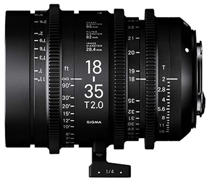 Кинообъектив Sigma 18-35mm T2 CE(M) CANON EF
Кинообъектив Sigma 18-35mm T2 CE(M) CANON EF