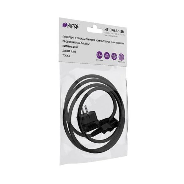 Кабель Hiper HE-CP0.5-1.5M 1.5м (0.50мм)
Кабель Hiper HE-CP0.5-1.5M 1.5м (0.50мм)