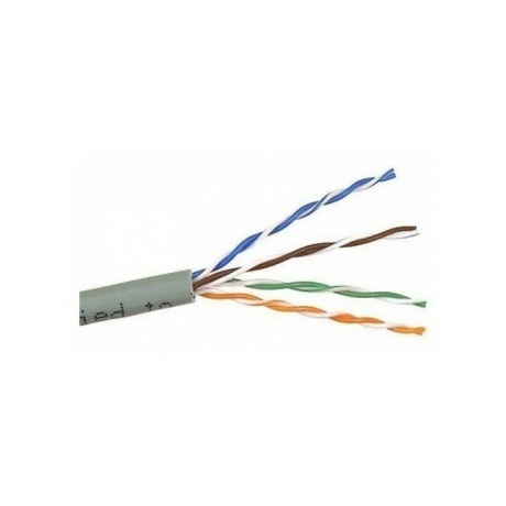 Кабель LANMASTER TWT UTP, 4 пары, Кат.5e, PVC, серый, 100 метров (TWT-5EUTP/100-GY)
Кабель LANMASTER TWT UTP, 4 пары, Кат.5e, PVC, серый, 100 метров (TWT-5EUTP/100-GY)