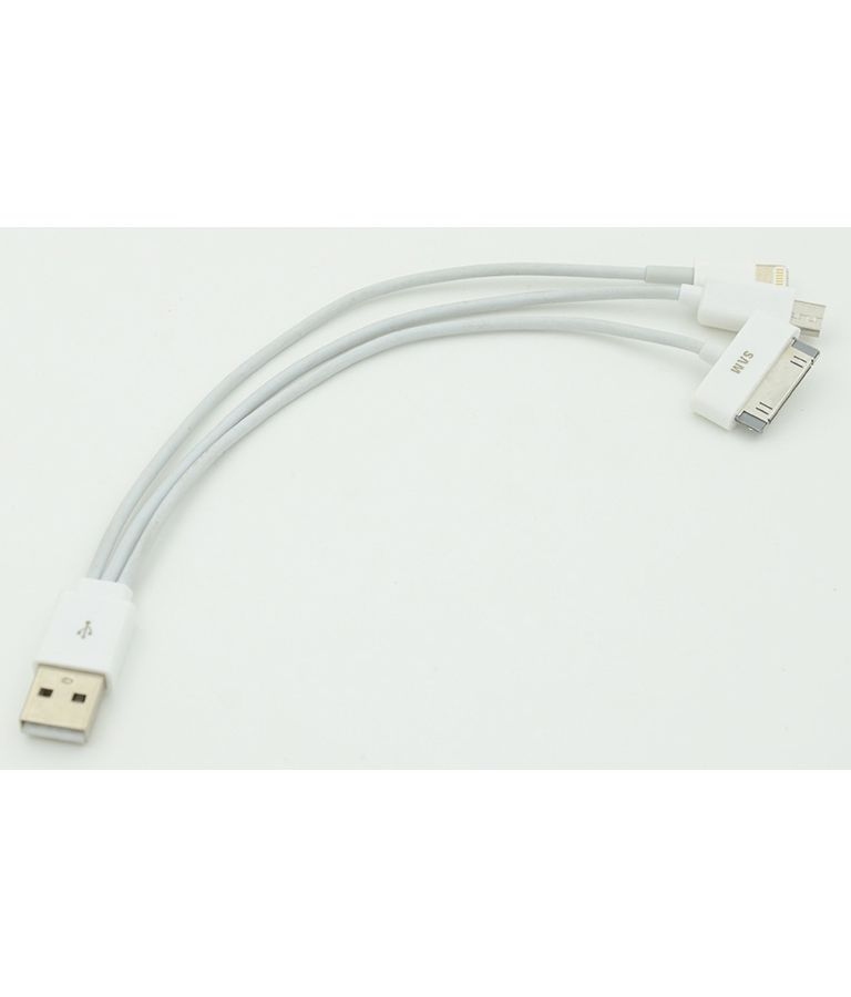 Кабель USB (m)-micro USB (m) 0.2м белый
Кабель USB (m)-micro USB (m) 0.2м белый